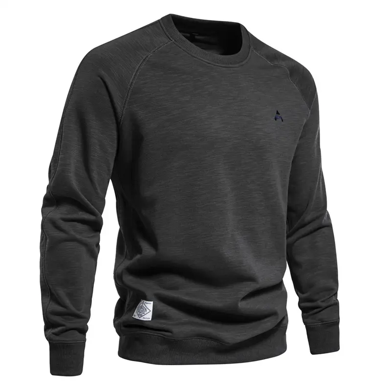 RelaxKnit – Casual Effen Trui met Ronde Hals