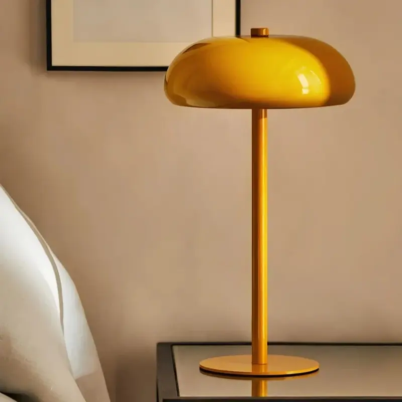 Retro tafellamp met touchbediening en oplaadbare accu, snoerloos