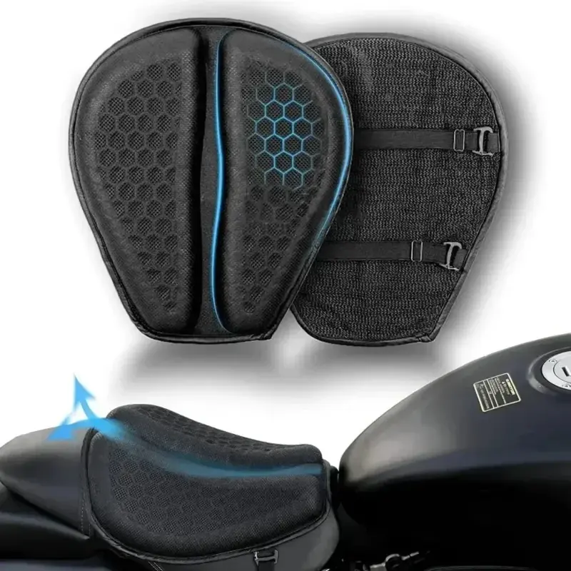 RideFlow Motorzadel Kussen – Gelvulling, Ademend & Antislip