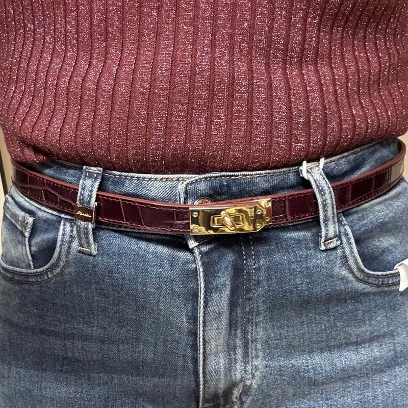 Riem Garcia Croco Burgundy