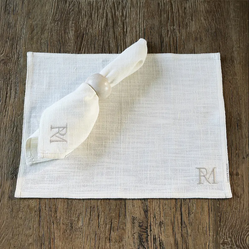 RM Monogram Servet (set van 4)