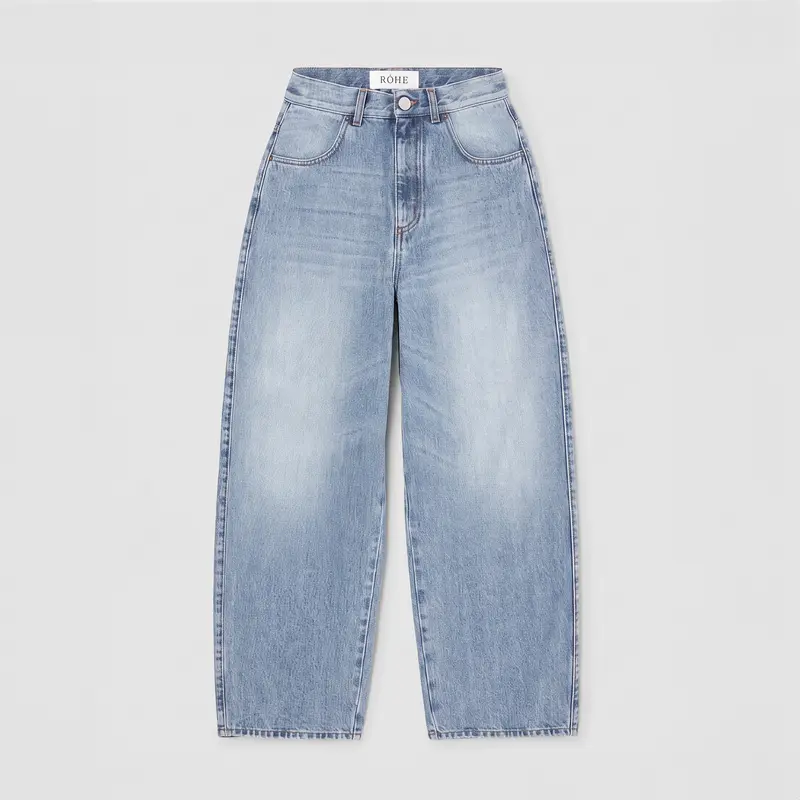 Róhe Berber Barrel Leg Denim Classic Blue