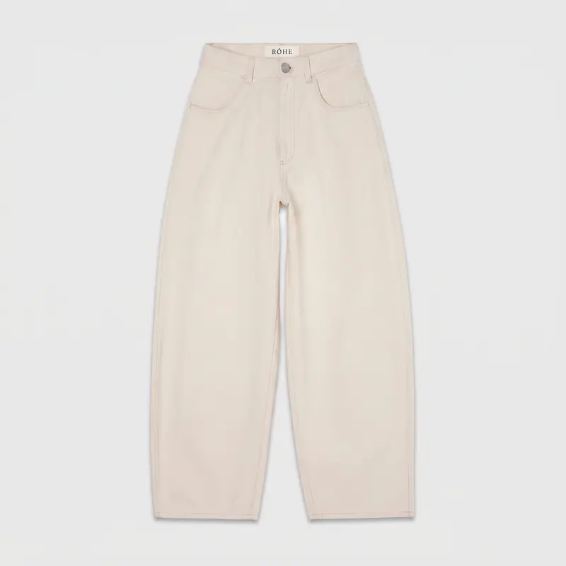Róhe Berber Barrel Leg Denim Ecru