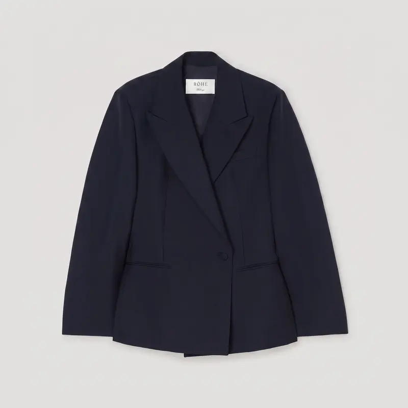 Róhe Hourglass Shaped Blazer Navy