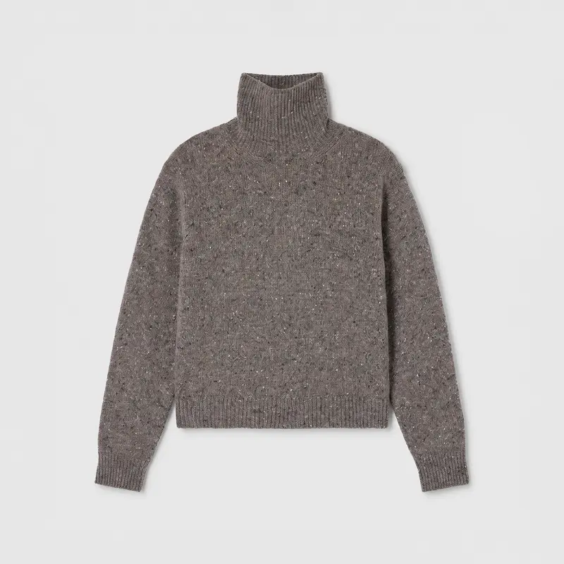 Róhe Mouliné Turtleneck Grey Mouline