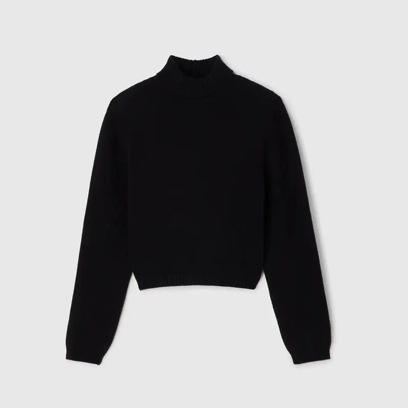 Róhe Statement Shoulder Turtleneck Black