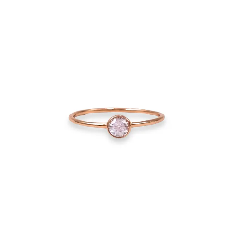 Rosé Ring Met Steen Sia