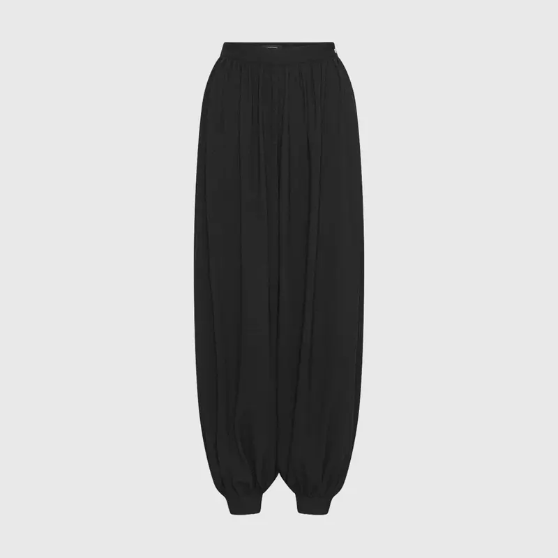 Rotate Balloon Pleated Trousers Black