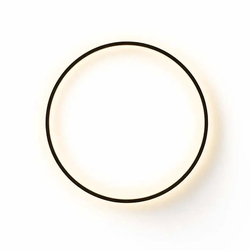 Round LED Wall Sconce for the Bedroom - Metal and Acrylic with USB Charging Port
