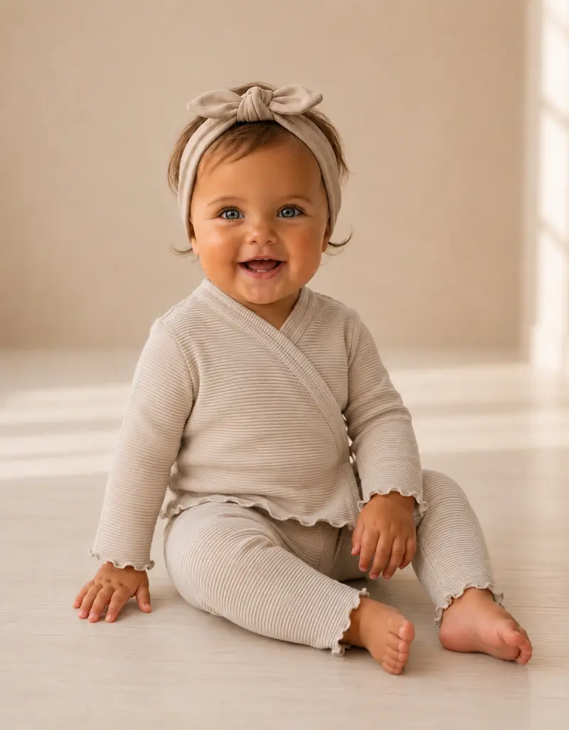RUFFLE SET OVERSLAG | BEIGE