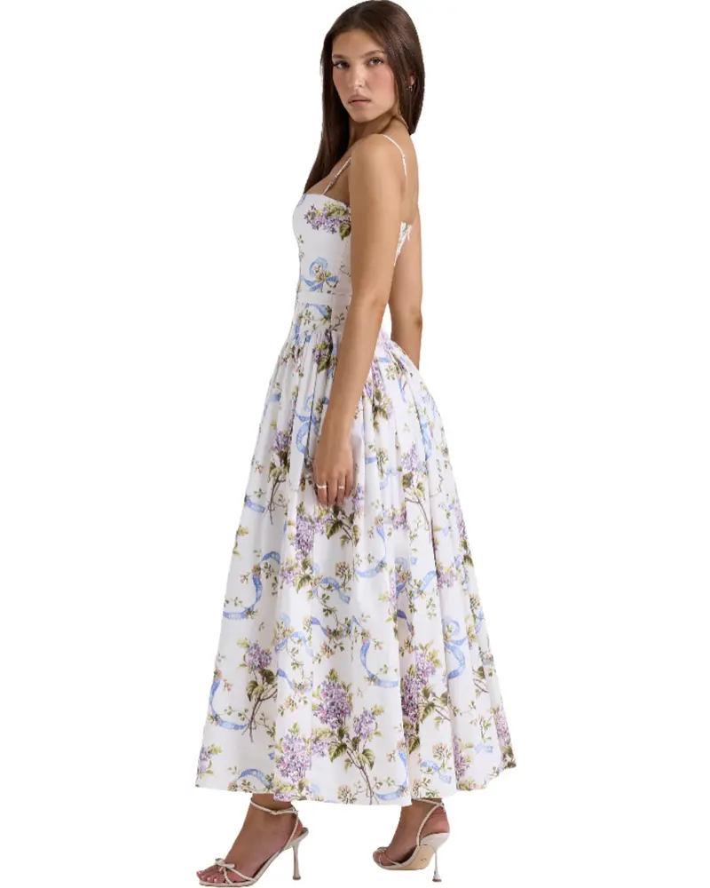 Sabine | Damen Vintage Kleid Elegantes Schleifendetail – Vintage Schleife Kleid
