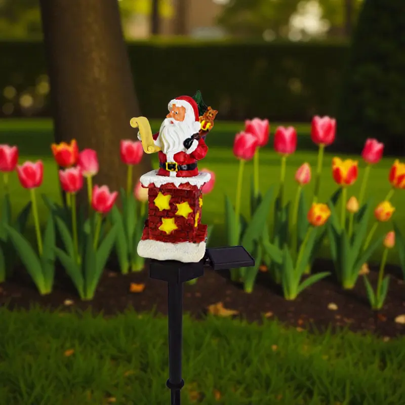 Santa - Solar Santa Kamin LED für außen