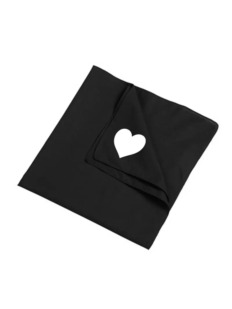 Scarf PBK Heart White