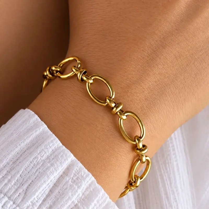 Schalelarmband Dames Goudkleur Staal Camila