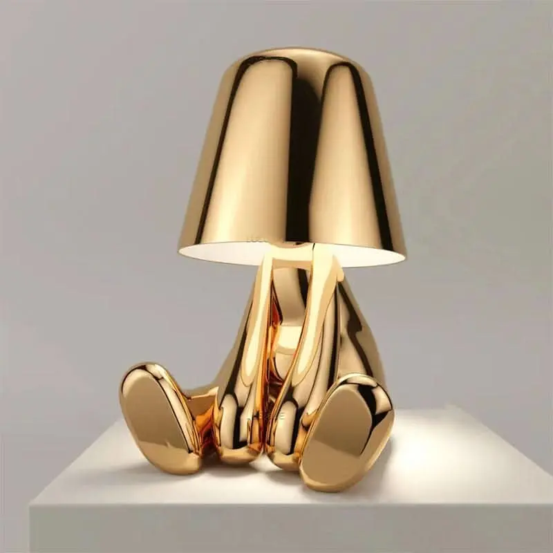 Schemerlamp – traploos dimbare LED in metaal en acryl van 45 cm hoog
