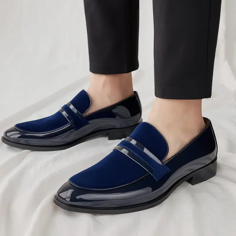 Sebastian | Penny Loafer Herren Leder Wildleder Business Slipper