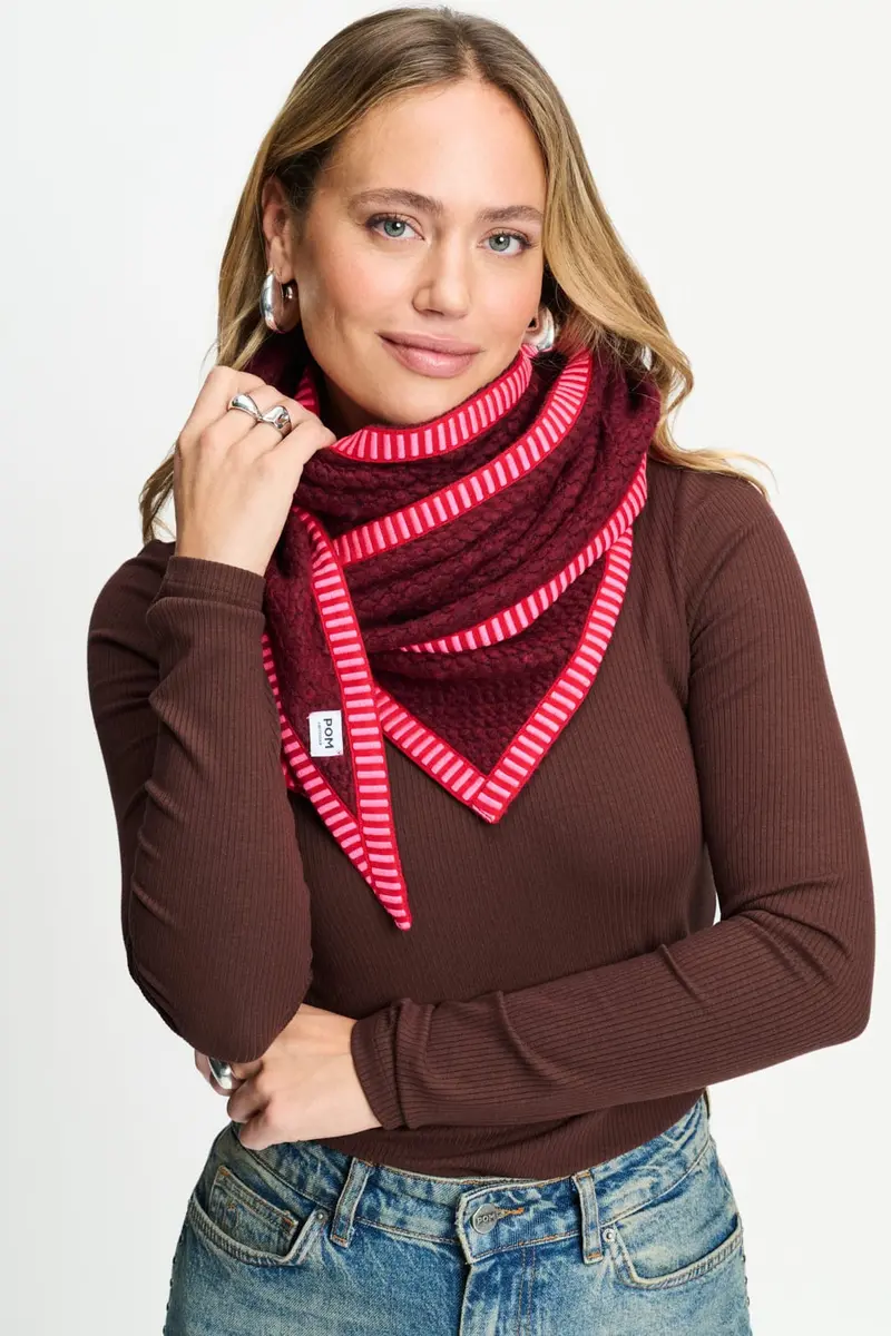 SHAWL - Hero Burgundy Red