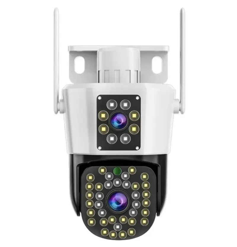 ShieldSight - Set van 2 Beveiligingscamera’s met Dubbel Objectief | 6MP HD, Kleur Nachtzicht & Bewegingsdetectie