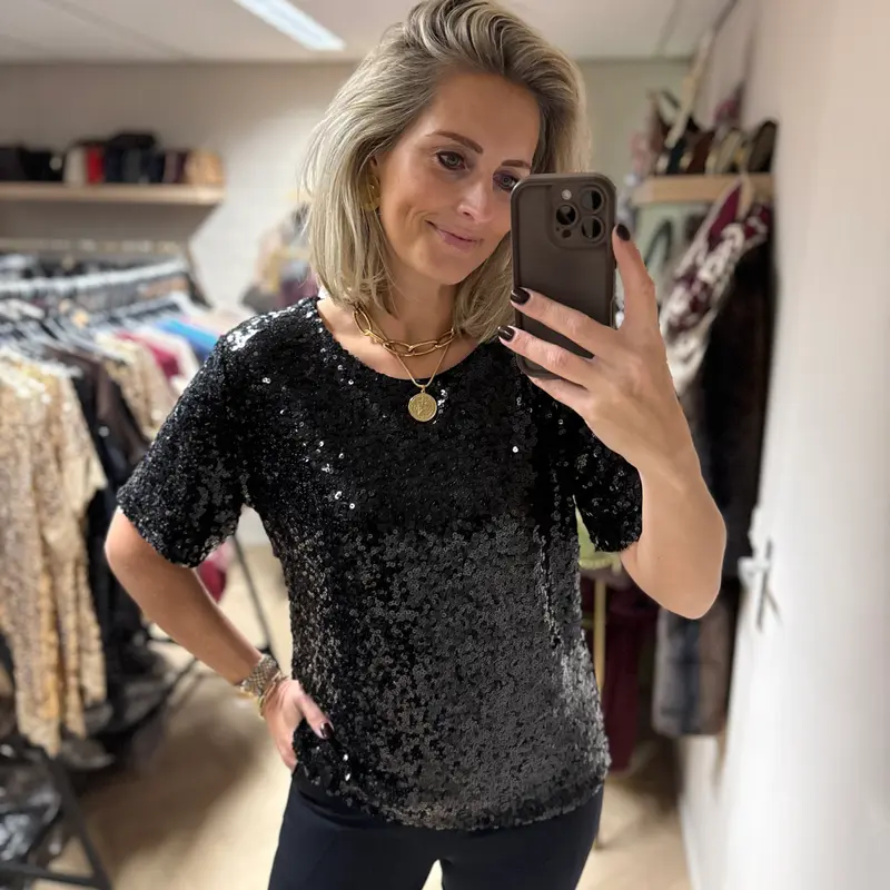 Shirt Donna Paillet Zwart