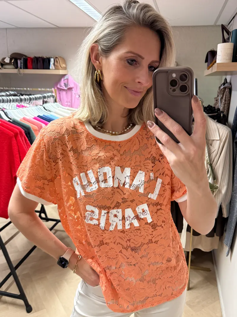 Shirt Lucy L'Amour Paris Peach