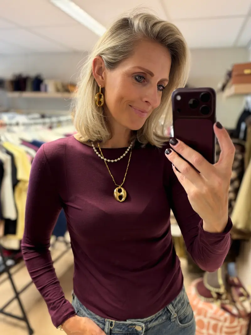Shirt Nola Cashmere Bordeaux