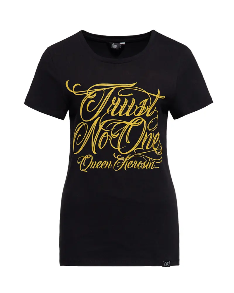 Shirt Trust No One Zwart