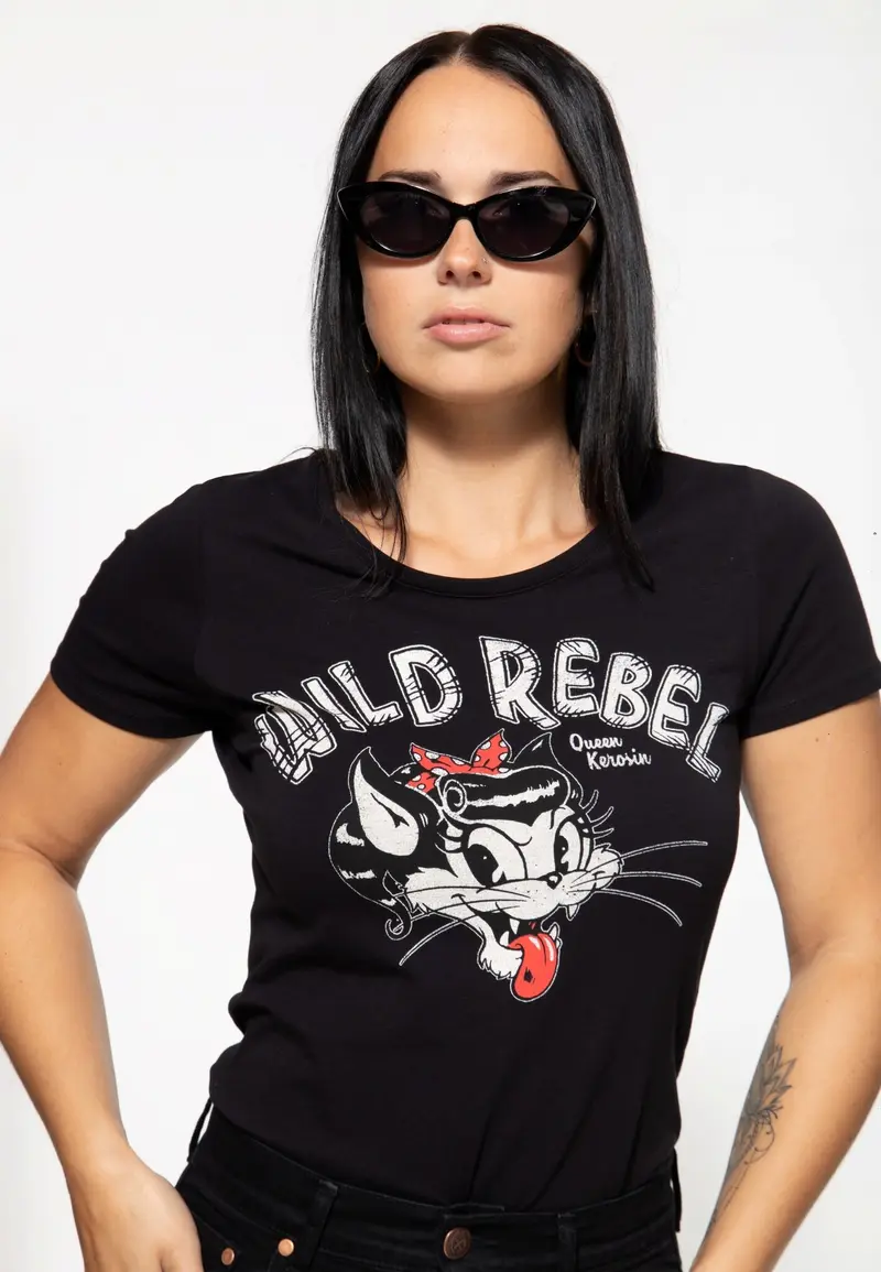 Shirt Wild Rebel Zwart