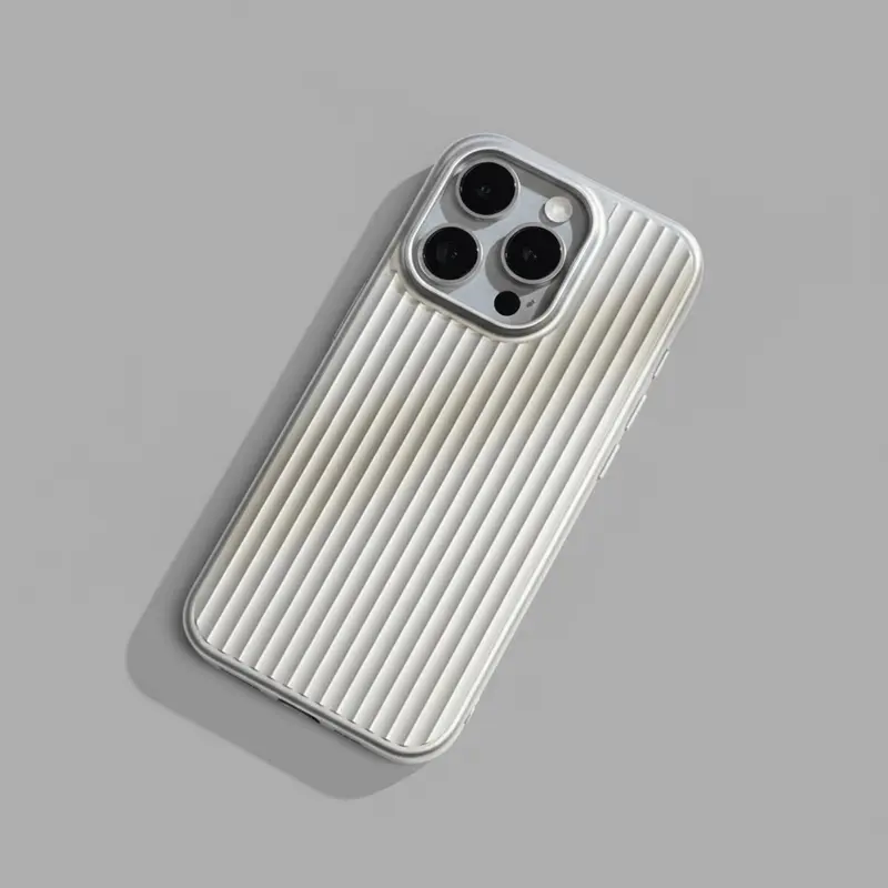 Smartphonecover – dunne schaal met verhoogde rand om glas en lens