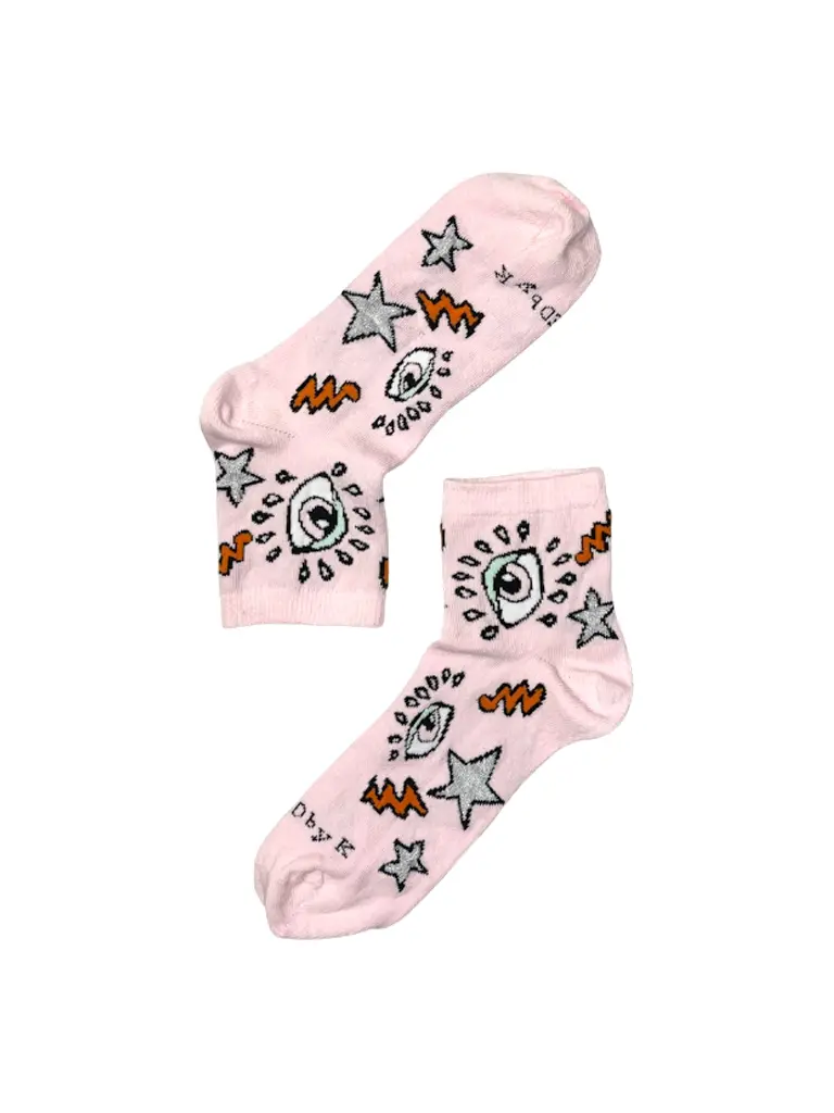 Socks Dolly Eye - Pink