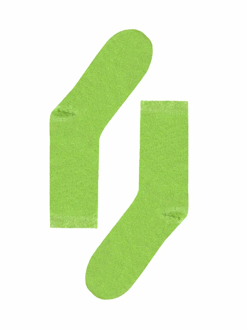 Socks Green Glitter - Green