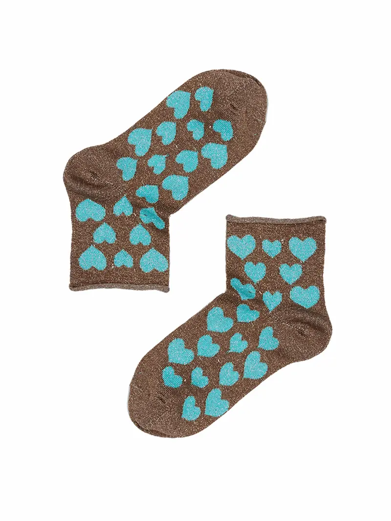 Socks Heart - Gold