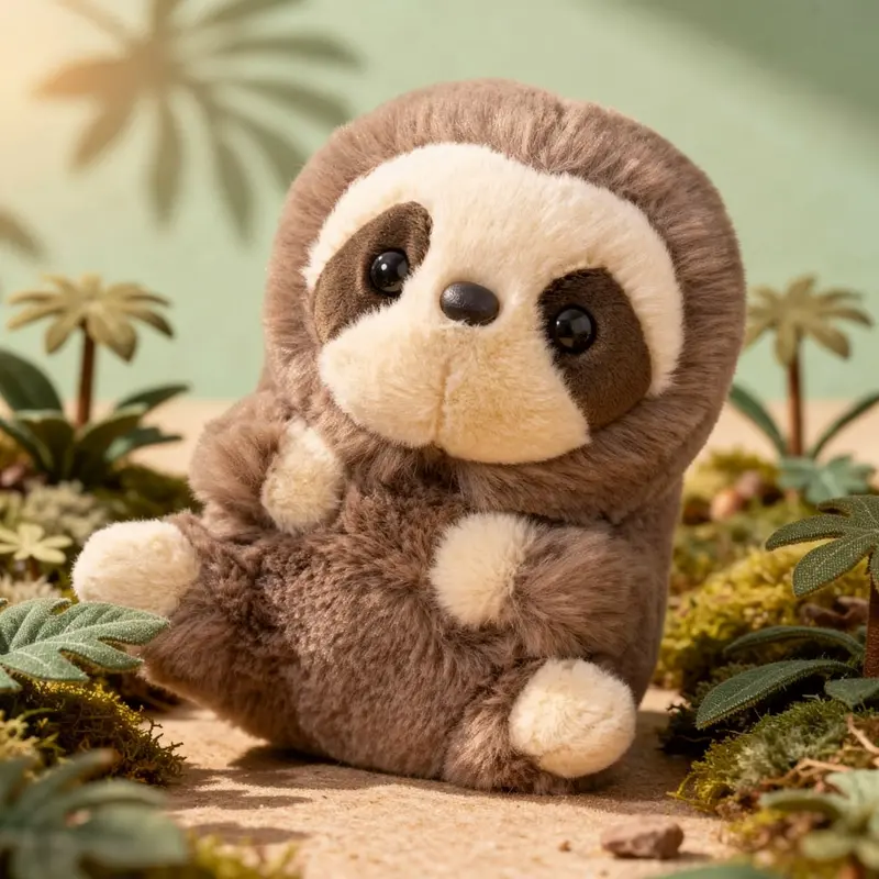 Soft Plush Toy – 14 cm Cuddly Sloth for Babies and Children, Perfect as a Toy or for Decorating a Child's Room