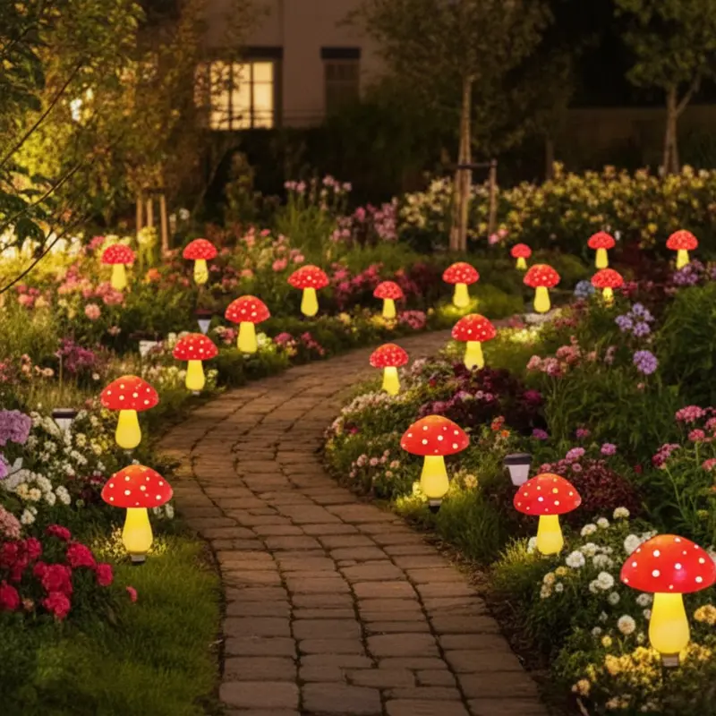 Solar Garden Light – Weather-Resistant, Mushroom-Shaped Design for Magical Outdoor Spaces
