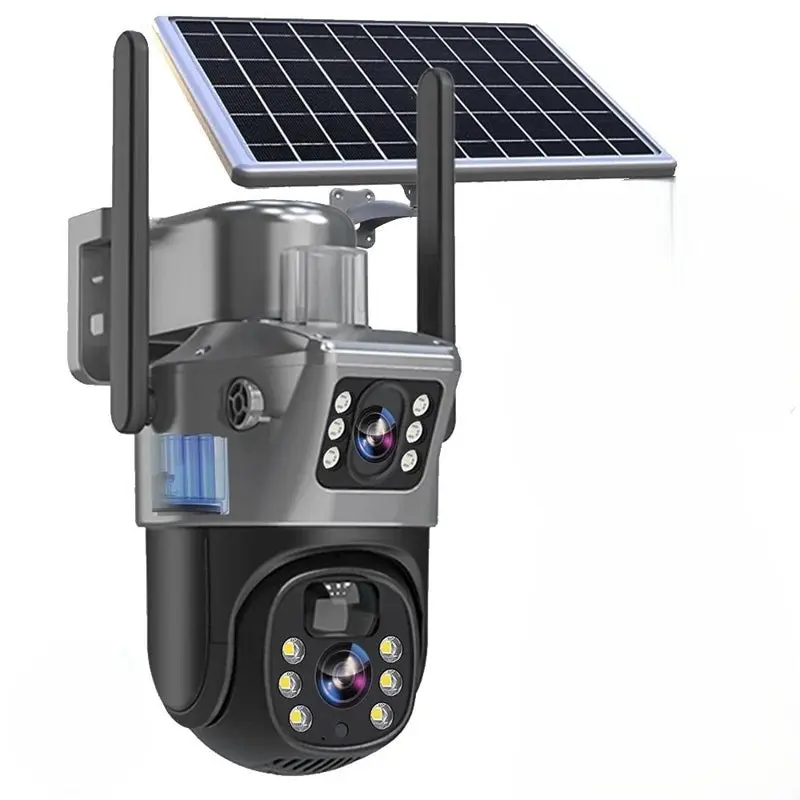 SolarScope 4K - Draadloze 4K Beveiligingscamera Met Zonnepaneel | 360° Uitzicht, 10x Zoom & Bewegingsdetectie via App