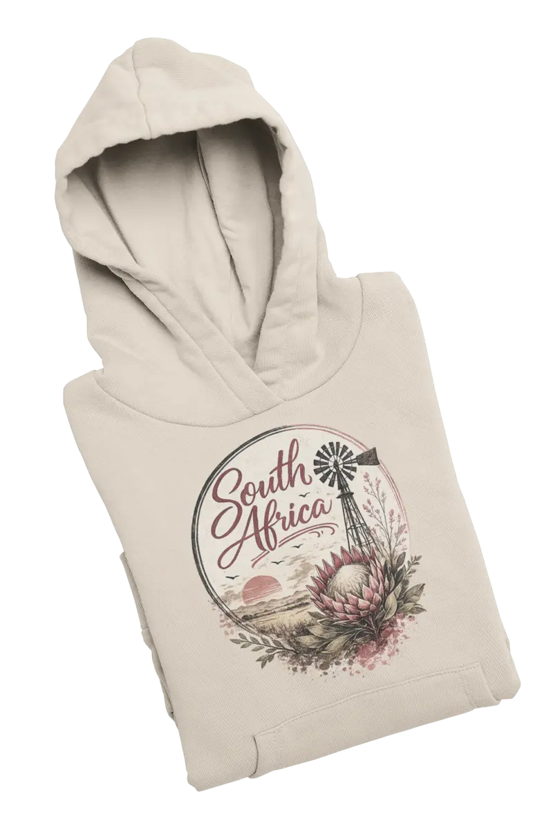 South Africa Protea Windmill - Ladies Hoodie
