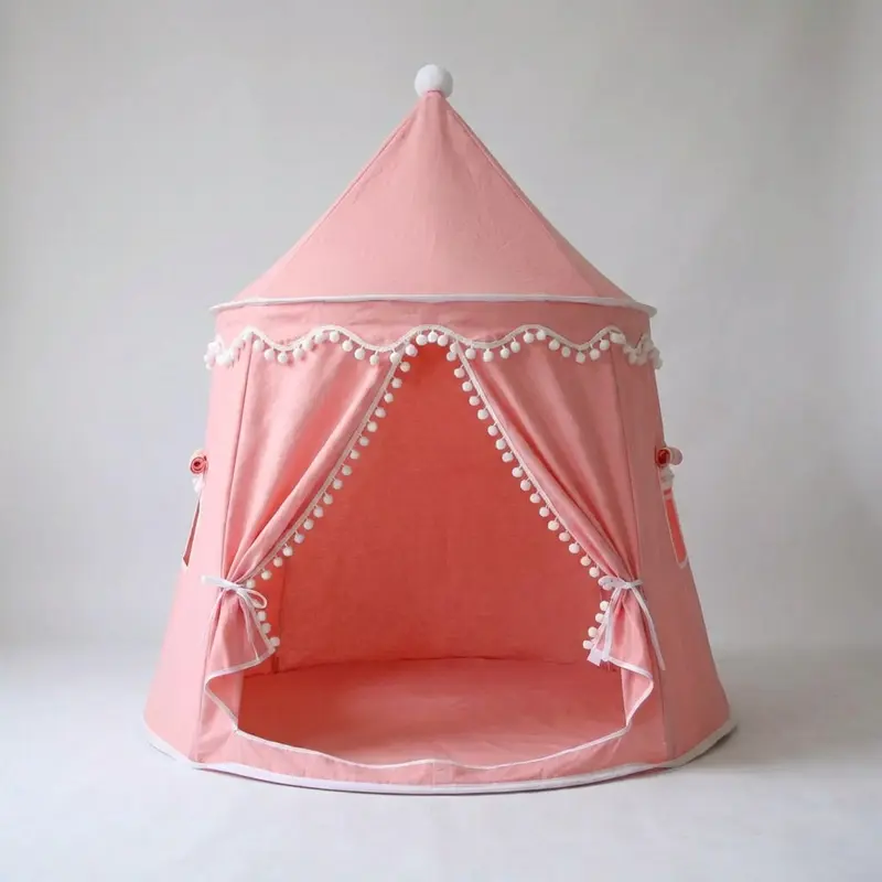 Speeltipi – hoge speeltent met opbindbare gordijnen voor binnen