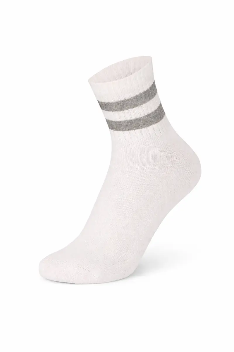 Sport Short Sock Grey Stripe
