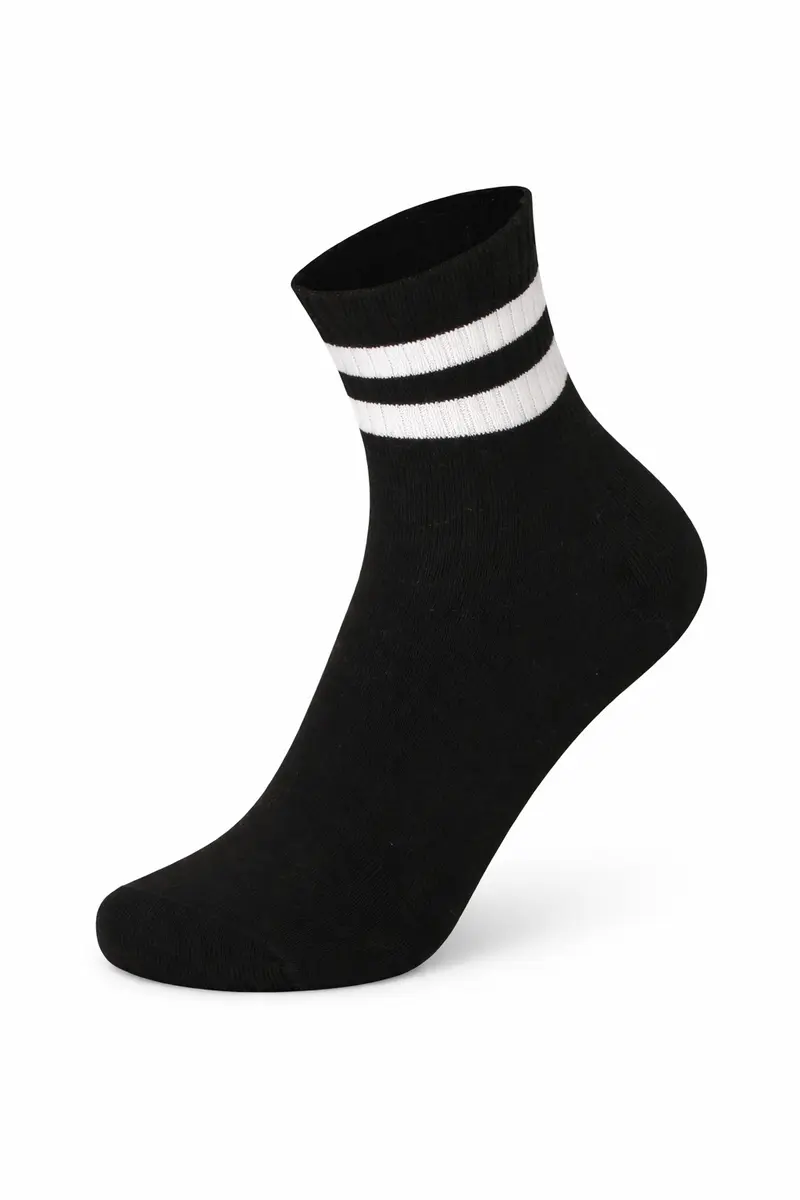 Sportive Short Sock White Stripe