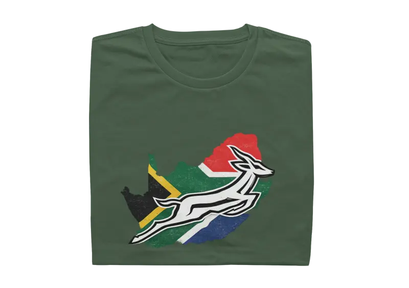 Springbok, South Africa, Flag - Mens Shirt
