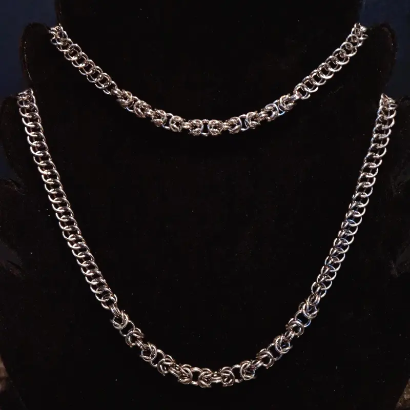 Stainless Steel Two Style Chain Necklace