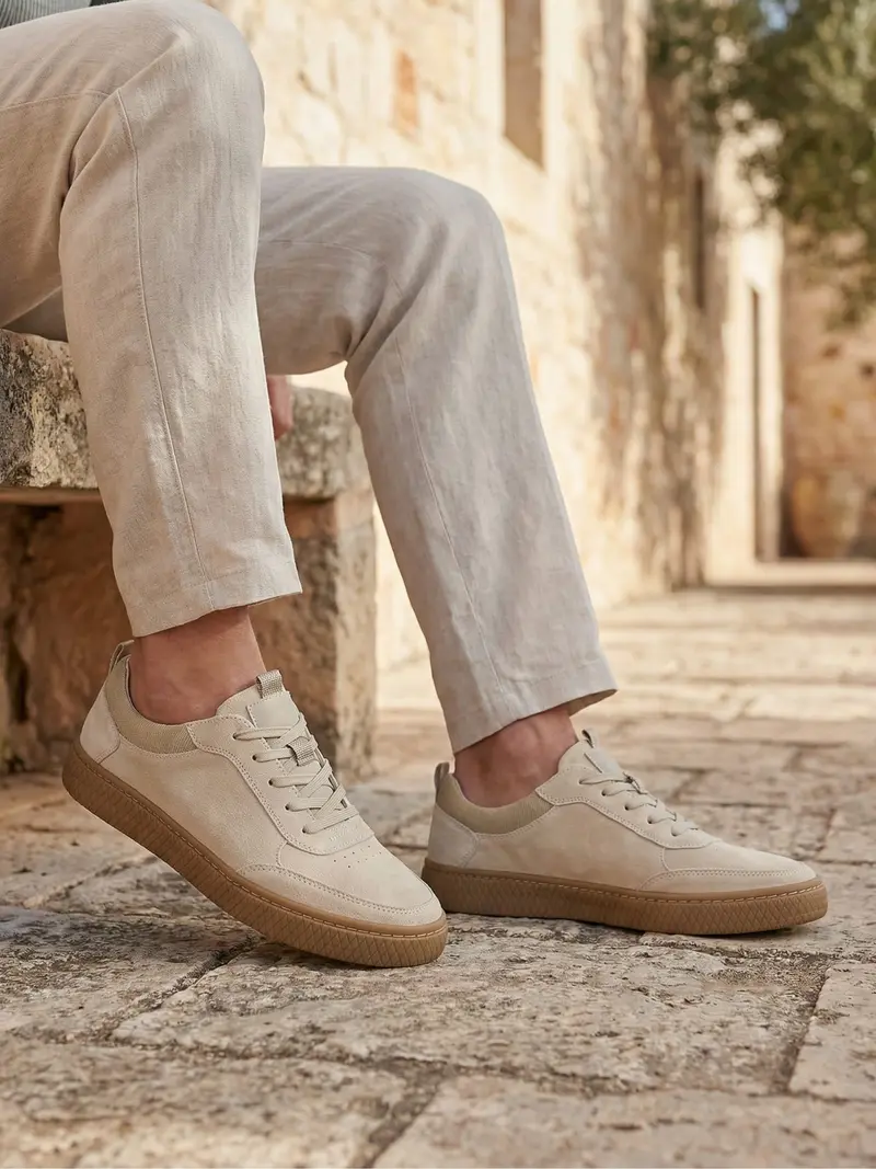 Stefan | Herren Casual Wildleder Sneakers – Wildleder Sneaker Alltag