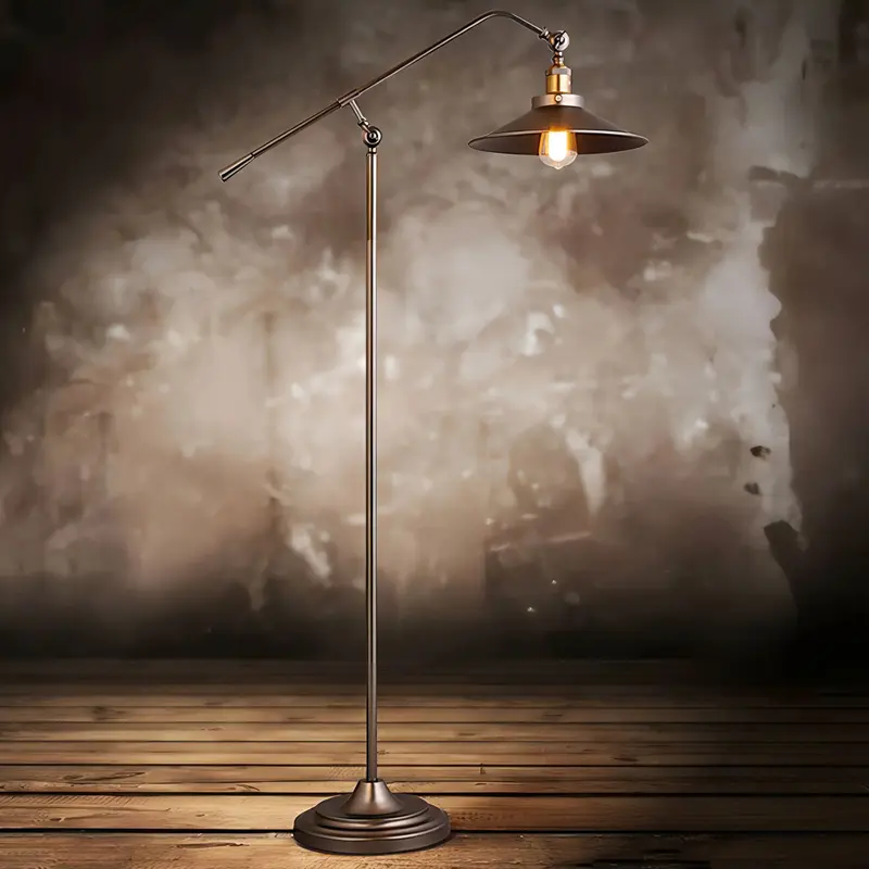Stela - Retro-Stehlampe E27 mit LED-Leuchtmittel und
