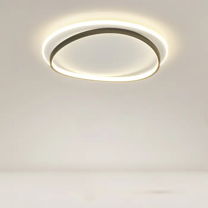 Stella - Moderne LED-Deckenleuchte, schwarz und gold