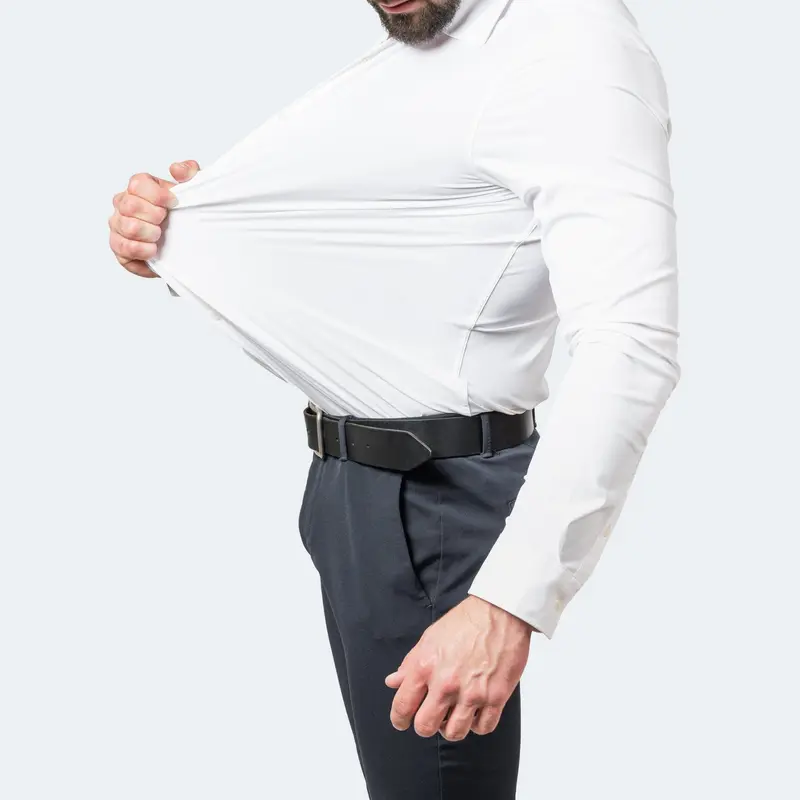 Strijkvrij Stretch Overhemd – Comfortabel Heren Overhemd voor Werk en Vrije Tijd