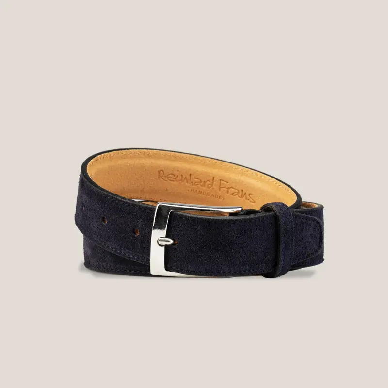 Suede Belt - Dark Navy