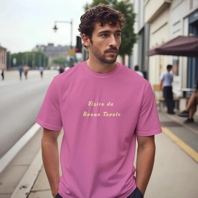 T-shirt "Fisico da Buona Tavola" 🍷🍝