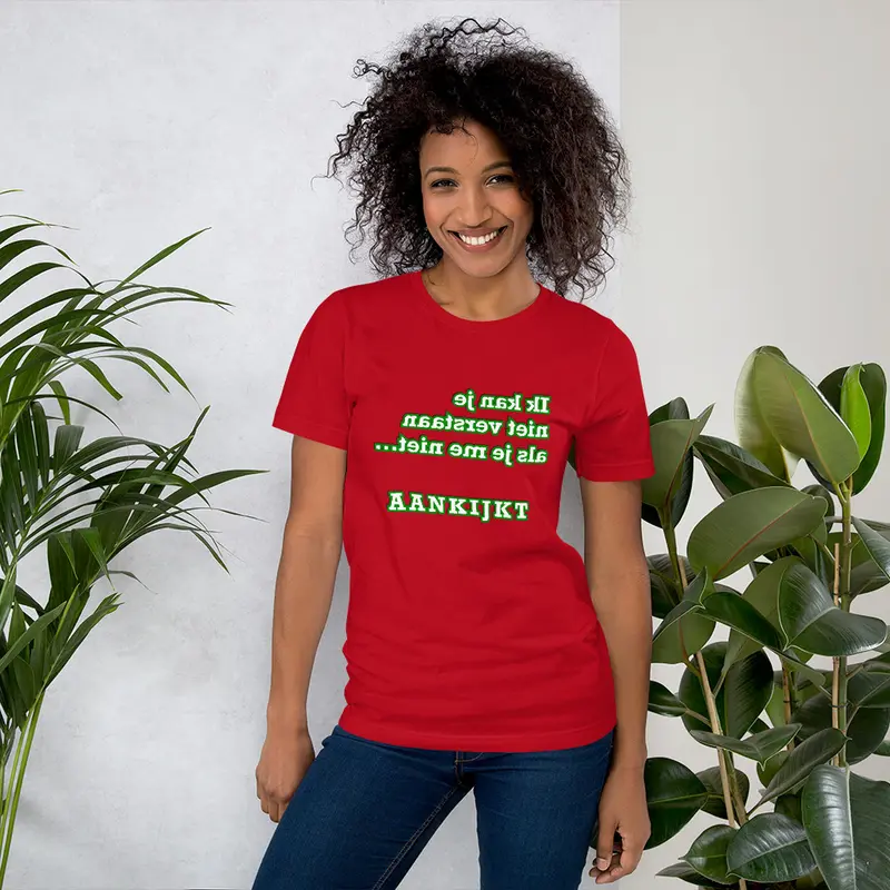 T-shirt Ik kan je niet verstaan Dames