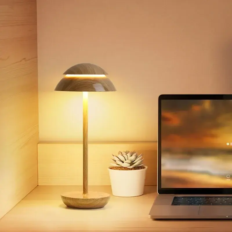 Tafellamp op accu – aluminium, dimbaar met touch, 16 uur licht