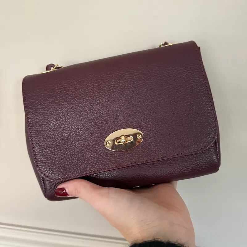 Tas Nina Leder Burgundy