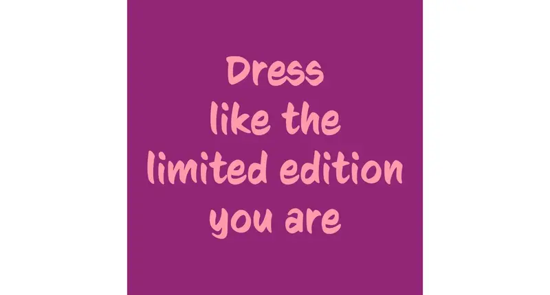 Tegeltje dress like the limited edition